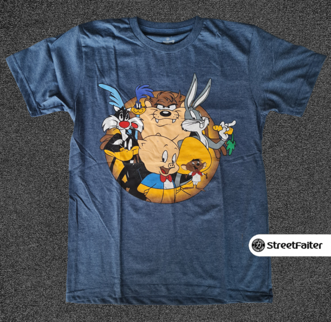 Looney Toons Circle Azul Jaspeado
