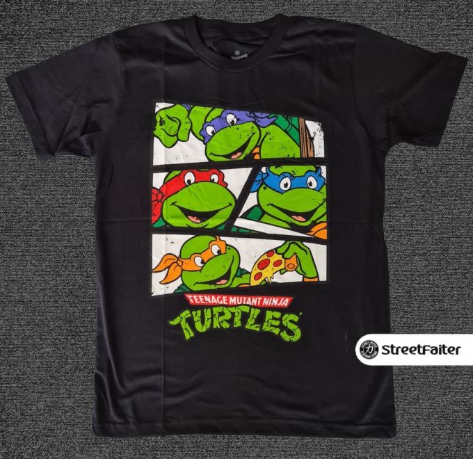 Turtles Ninja Pizza Negro